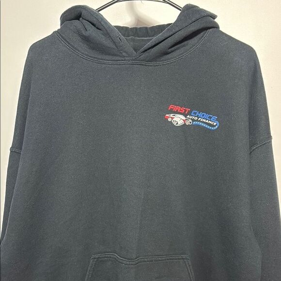 Gildan Black Sweatshirt Classic Pullover Hoodie - Picture 2 of 8